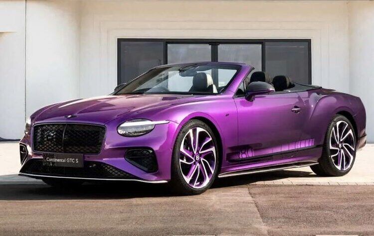 Bentley trình làng màu sơn tím Supernova Purple trên chiếc Continental GTC - 1