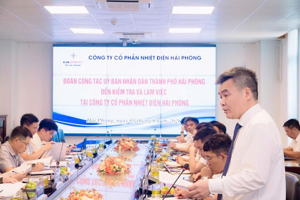 Lãnh đạo UBND thành phố Hải Phòng làm việc với Nhiệt điện Hải Phòng, đồng hành tháo gỡ khó khăn cho doanh nghiệp - 1