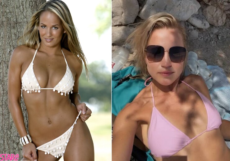 Nữ MC thể thao gặp cảnh "đỏ mặt" khi mặc bikini tung tăng trên bãi biển - 1