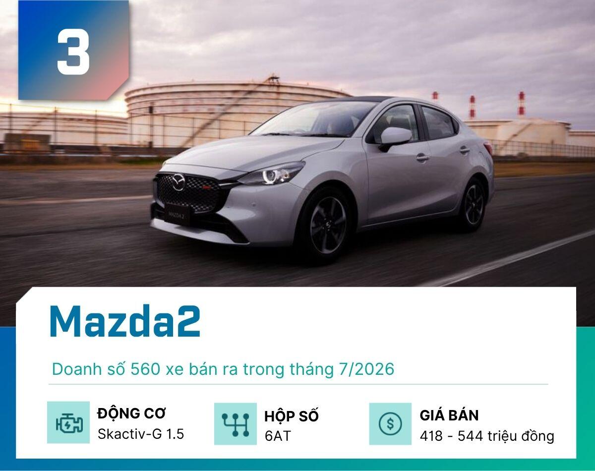5 mẫu sedan bán chạy nhất tháng 7/2026 - 3
