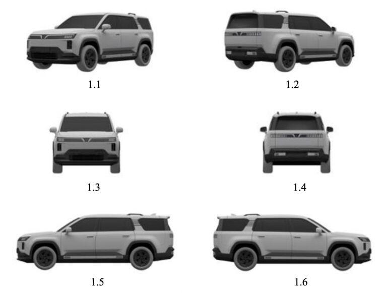 Xe SUV cỡ lớn mới ngụy trang xuất hiện tại nhà máy VinFast - 3