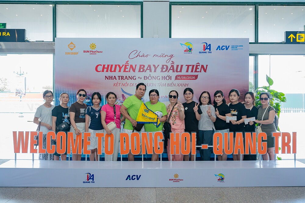 Sun PhuQuoc Airways khai trương đường bay Nha Trang - Đồng Hới và Hà Nội - Đồng Hới, ưu đãi 30% giá vé cho nhóm từ 2 khách - 4