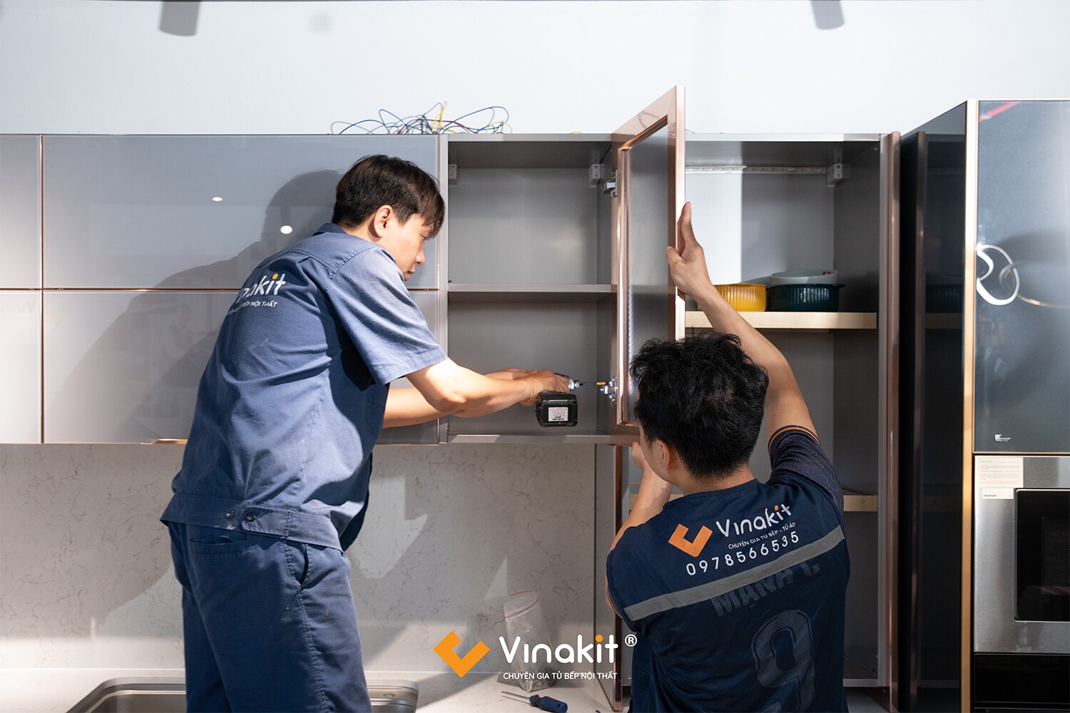 Tủ bếp inox Quốc dân Vinakit - Siêu phẩm Tủ bếp inox chất lượng cao cho mọi gia đình Việt - 3