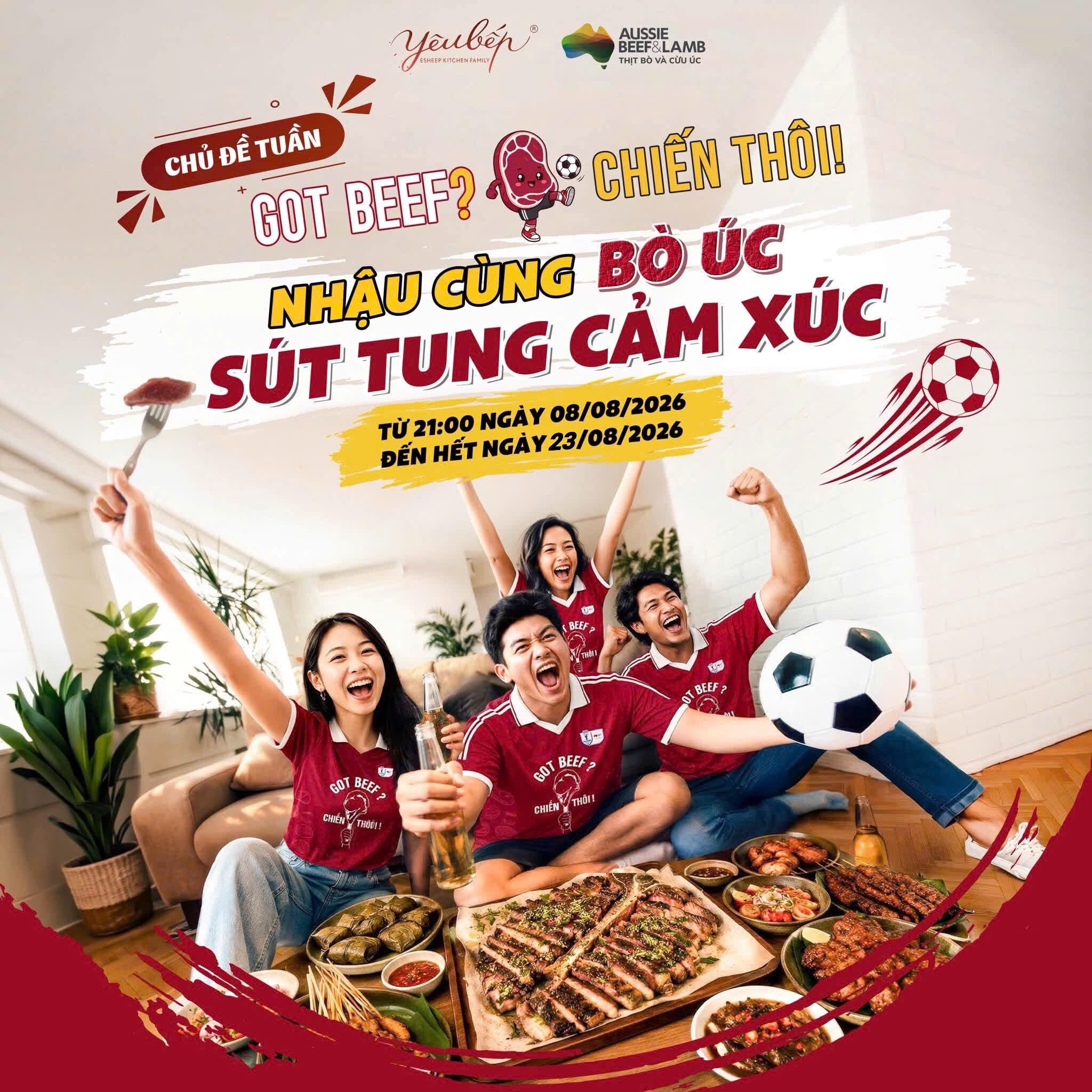 Đồng hành cùng đội tuyển Việt Nam, cùng Thịt Bò Úc sẻ chia trọn vẹn từng khoảnh khắc bóng đá - 2