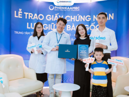 Thông tin doanh nghiệp - PhenikaaMec triển khai gói lưu giữ tế bào gốc từ ba nguồn khác nhau cho cả mẹ và bé