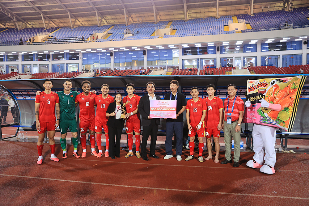 Hảo Hảo thưởng nóng 500 triệu đồng cho Đội tuyển Việt Nam khi giành quyền vào chung kết Hyundai ASEAN Cup 2026 - 1
