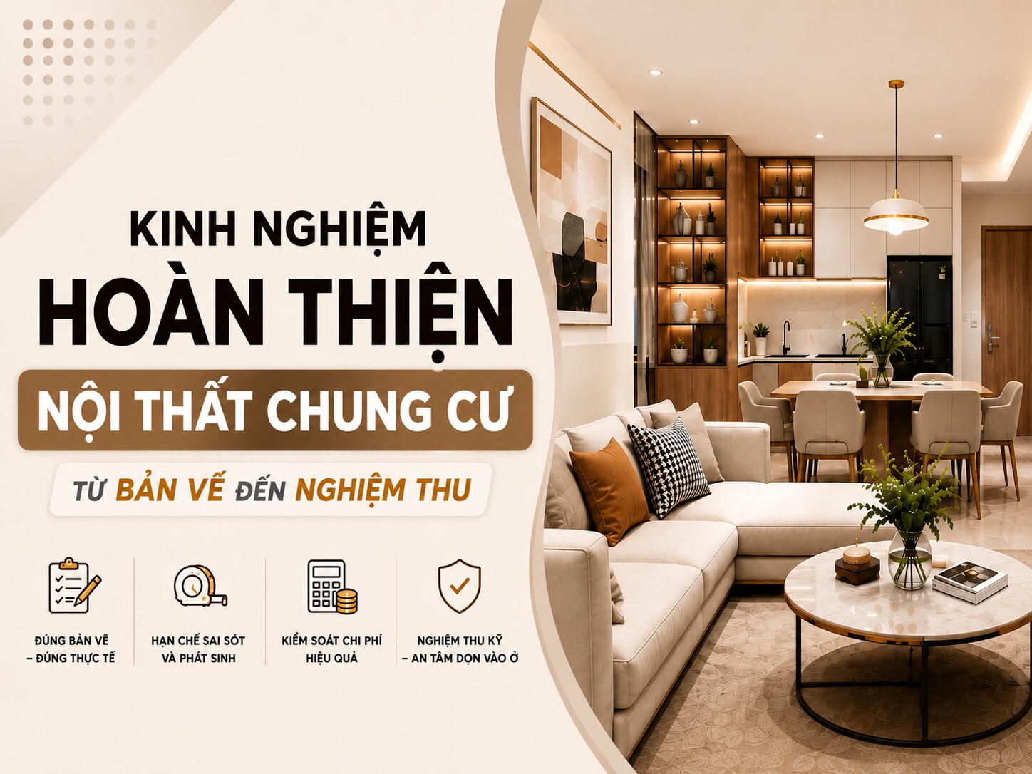 Kinh nghiệm hoàn thiện nội thất chung cư từ bản vẽ đến nghiệm thu - 1