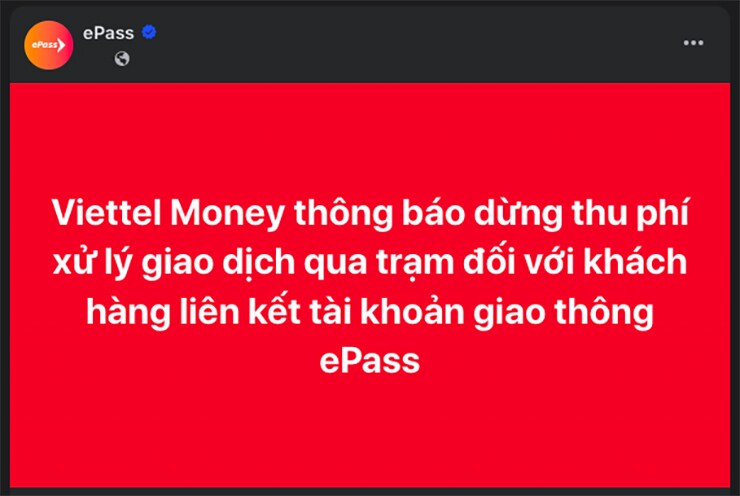 Sau VETC, Viettel Money cũng dừng thu phí ePass 6.600 đồng/tháng - 1