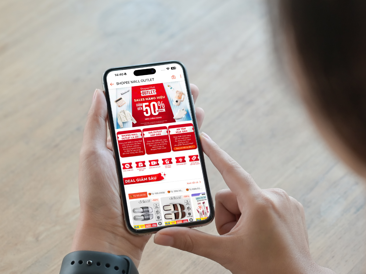 Shopee Mall Outlet: Săn hàng chính hãng cùng deal và voucher hấp dẫn - 1