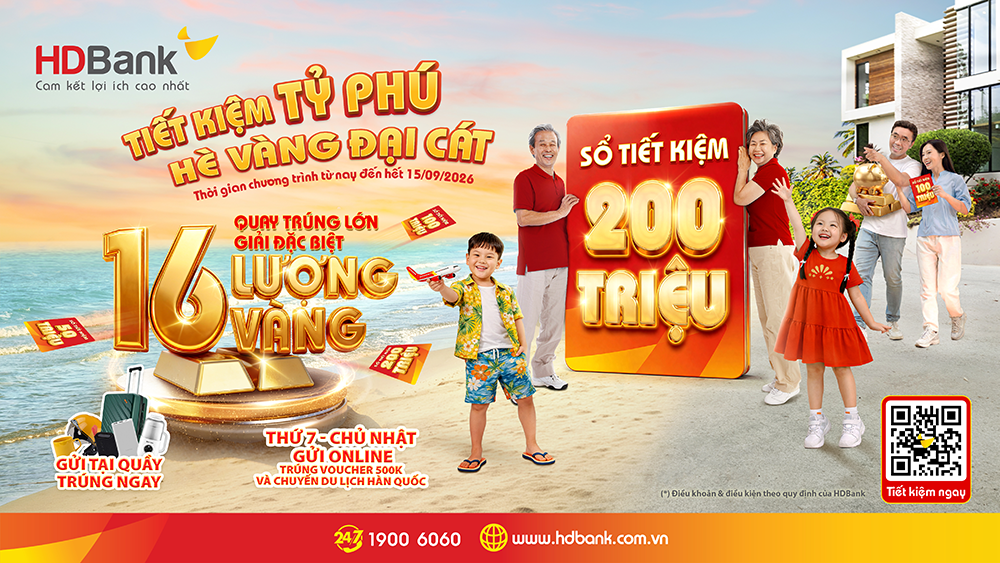 Gửi tiết kiệm 50 triệu đồng, săn cơ hội trúng 16 lượng vàng - 2