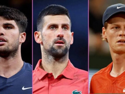 Thể thao - Sinner vắng mặt ở US Open, Djokovic &amp; Alcaraz vẫn đối đầu vô vàn hiểm hoạ