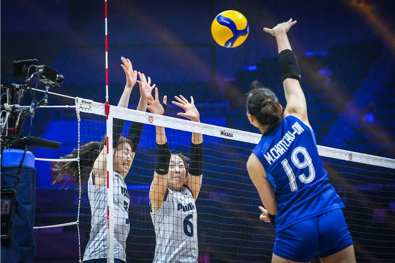 Kết quả bóng chuyền nữ Thái Lan - Hàn Quốc: Bản lĩnh nhà vô địch, rượt đuổi hấp dẫn (giải châu Á) - 1
