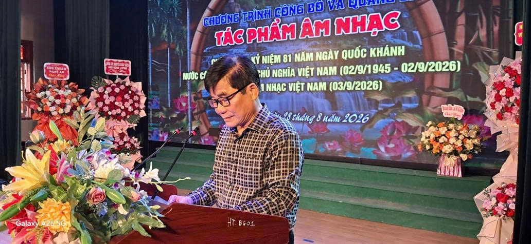 Nghệ An giới thiệu tác phẩm mới chào mừng 81 năm Quốc khánh 2-9 và Ngày Âm nhạc Việt Nam - 2