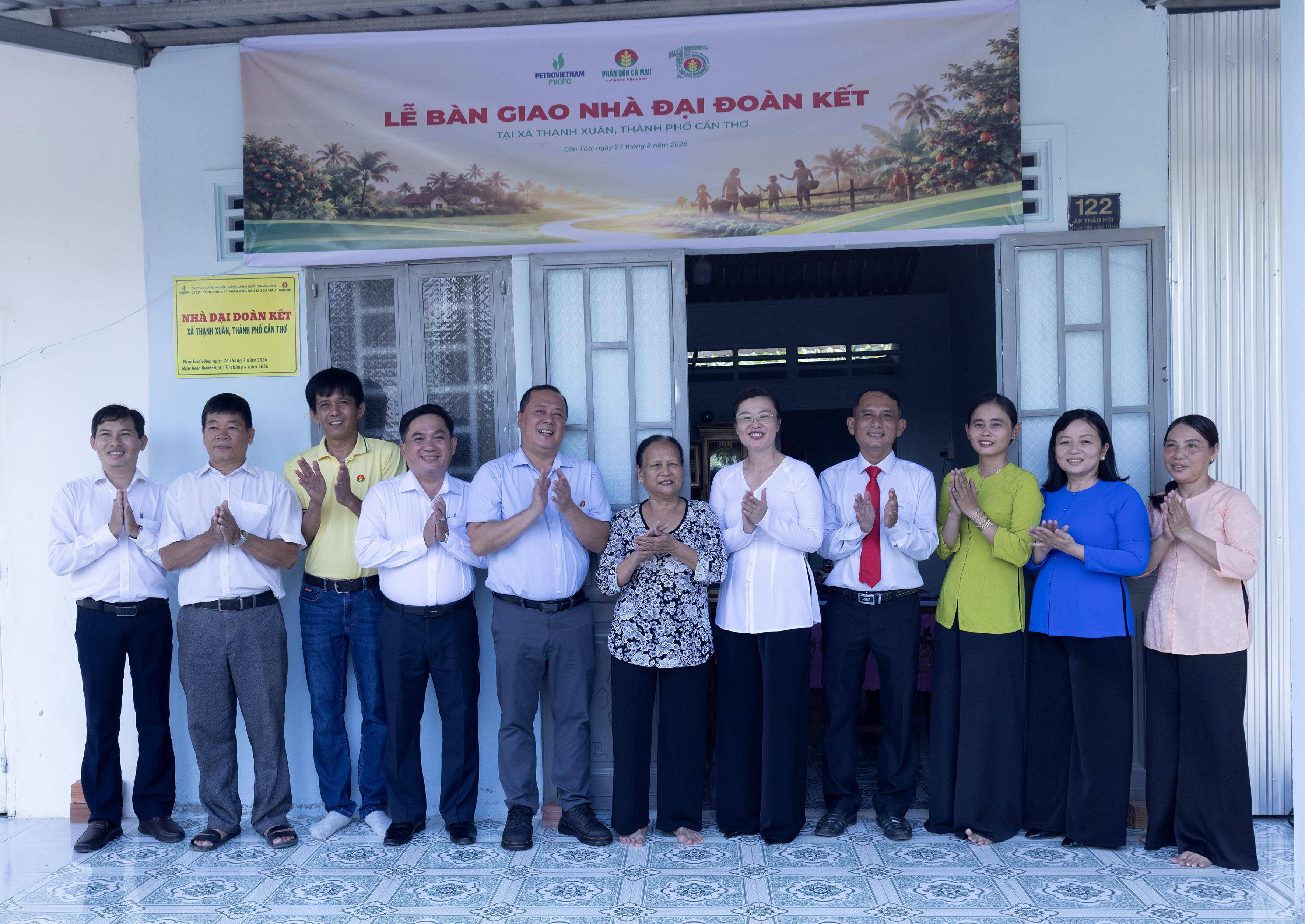 Thêm 55 mái ấm được Phân Bón Cà Mau trao tặng tại Thạnh Xuân, thành phố Cần Thơ - 4