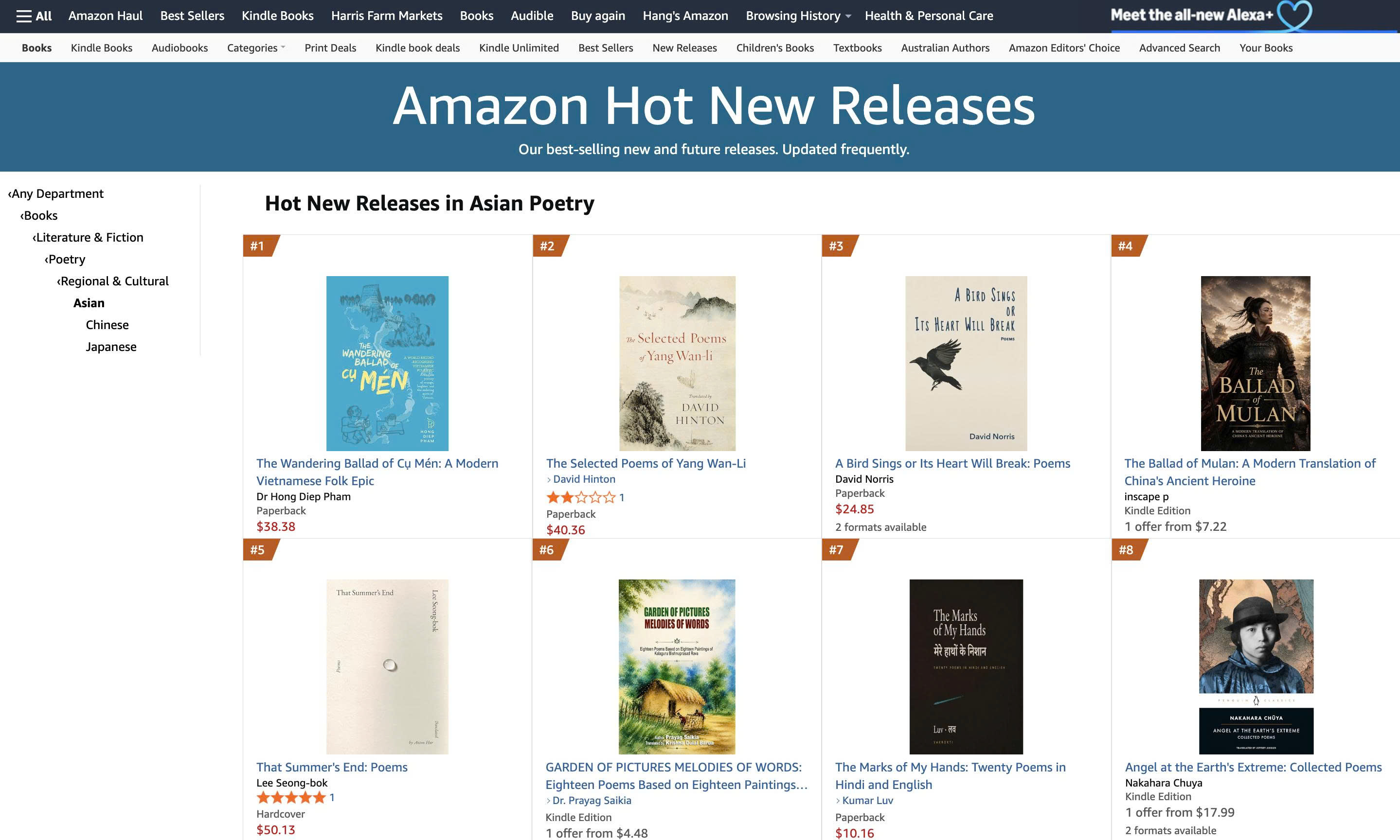 "Khúc lãng du Cụ Mén” đứng đầu hai bảng sách mới trên Amazon - 1