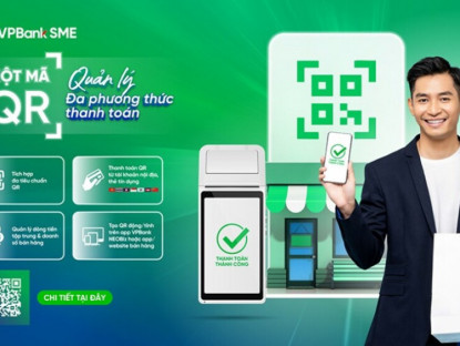 Thông tin doanh nghiệp - VPBank SME: Một mã MerchantQR, nhận thanh toán từ tài khoản, thẻ đến ví điện tử
