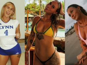 Hot girl bóng chuyền tung ảnh bikini gây bão, khoe loạt hình xăm nổi loạn