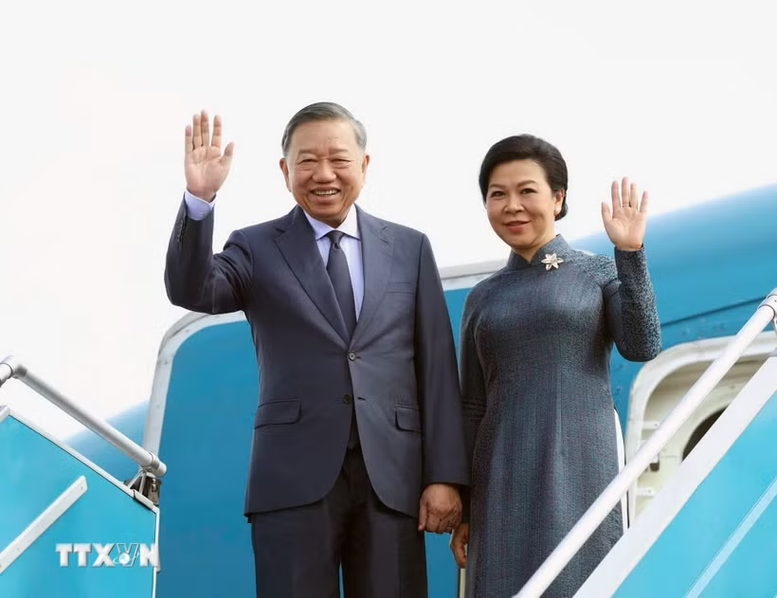 Tổng Bí thư, Chủ tịch nước Tô Lâm cùng Phu nhân lên đường thăm Nga, Pháp và dự Hội nghị Thượng đỉnh Không gian vũ trụ - 1