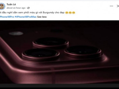 Công nghệ - Dân mạng "rạo rực" với iPhone 18 Pro Max màu đỏ Burgundy và iPhone Duo màn hình gập