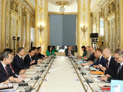 Tin Tức - Tổng Bí thư, Chủ tịch nước Tô Lâm hội đàm với Tổng thống Pháp Emmanuel Macron