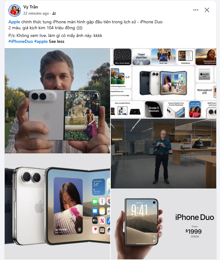 Dân mạng "rạo rực" với iPhone 18 Pro Max màu đỏ Burgundy và iPhone Duo màn hình gập - 3