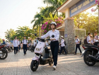 Thông tin doanh nghiệp - Amio S2: Xe điện gọn gàng, an toàn cho lịch đi học hằng ngày