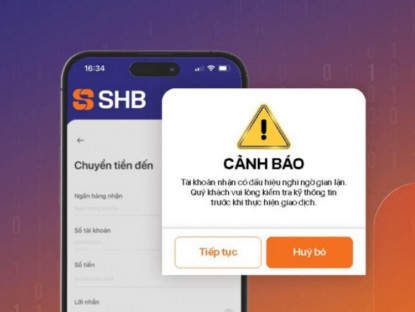 Thông tin doanh nghiệp - SHB mở rộng tính năng cảnh báo tài khoản nhận tiền có dấu hiệu nghi ngờ gian lận, lừa đảo