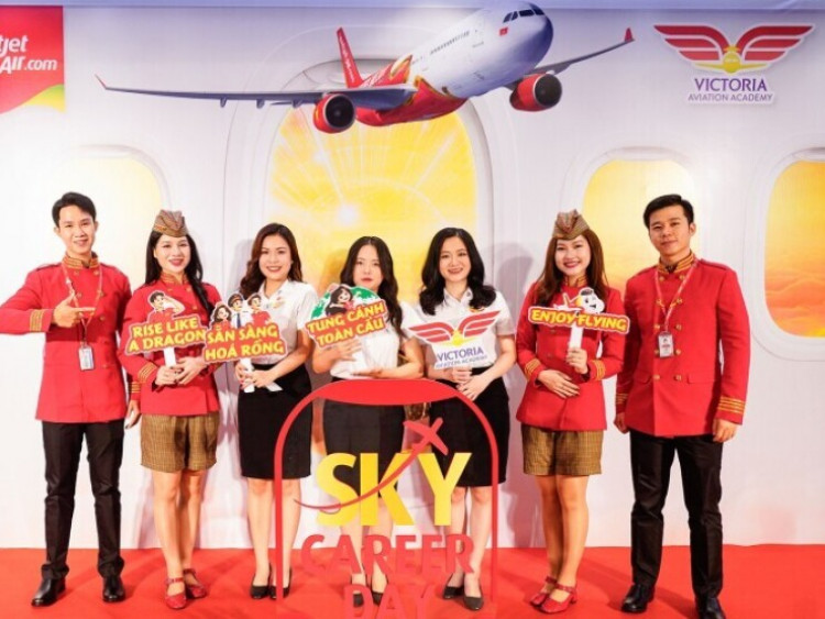 Bắt đầu hành trình tung cánh toàn cầu từ ngày hội tuyển dụng tiếp viên hàng không Vietjet