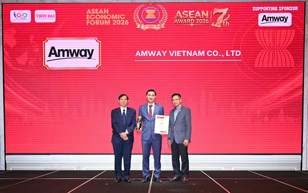 Amway Việt Nam được vinh danh Top 5 doanh nghiệp tiêu biểu ASEAN và Top 5 thương hiệu/ sản phẩm nổi tiếng ASEAN 2026 - 1