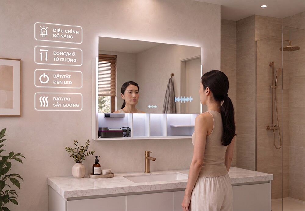 Gương thông minh Hiwin: Khi công nghệ nâng tầm trải nghiệm phòng tắm - 3