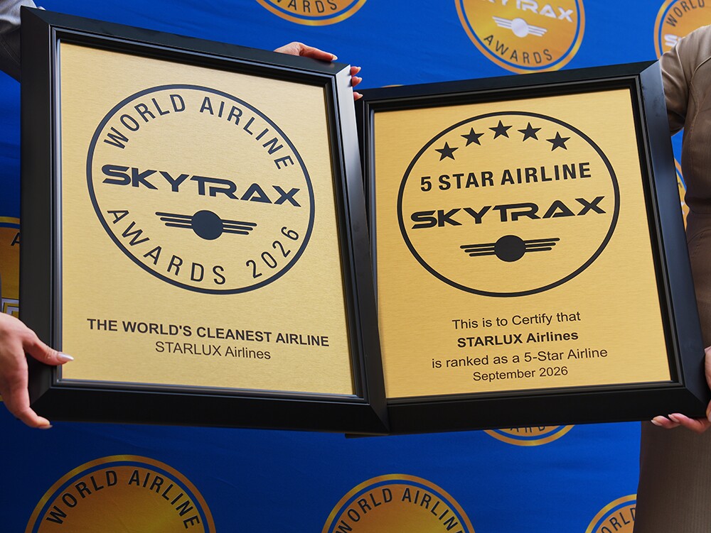 STARLUX hai năm liên tiếp đạt chứng nhận hãng hàng không 5 sao SKYTRAX và được vinh danh là World's Cleanest Airline - 2