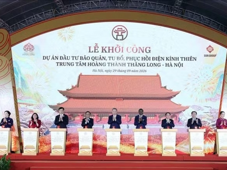 Tổng Bí thư, Chủ tịch nước dự Lễ khởi công Dự án đầu tư bảo quản, tu bổ, phục hồi Điện Kính Thiên
