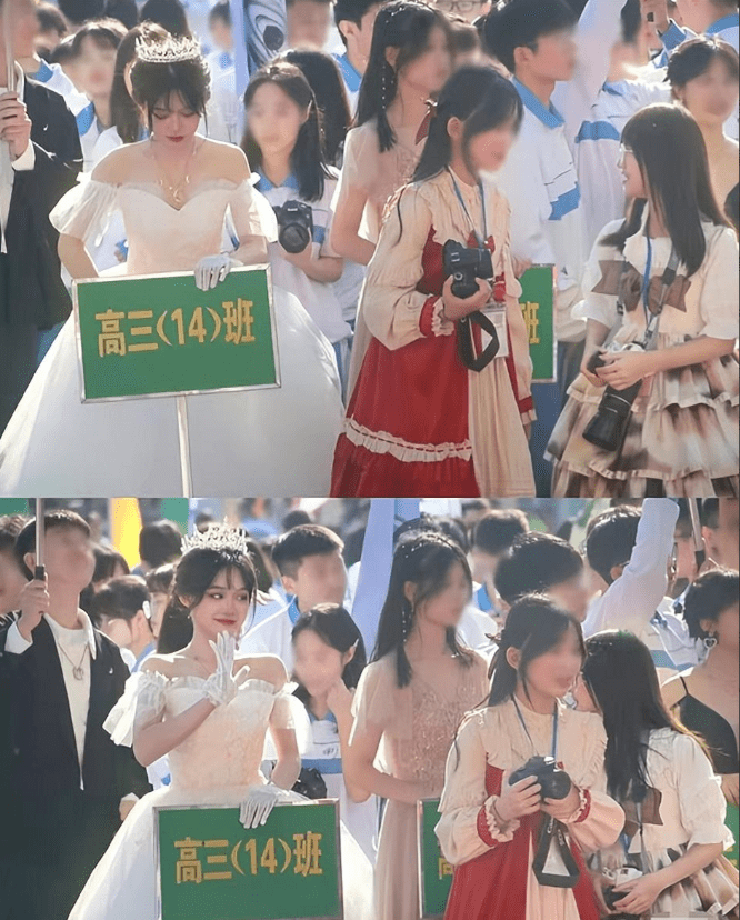 Mặc váy công chúa cầm bảng, nữ sinh cấp 3 bất ngờ nổi tiếng khắp MXH - 4