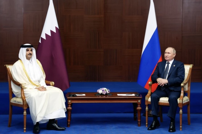 Tiết lộ mục đích cuộc gặp giữa Tổng thống Nga Putin và quốc vương Qatar - 1