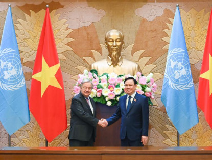Tin Tức - Chủ tịch Quốc hội Vương Đình Huệ hội kiến Tổng Thư ký Liên Hợp Quốc: Khẳng định Việt Nam sẽ luôn là thành viên tích cực, chủ động, trách nhiệm của Liên Hợp Quốc