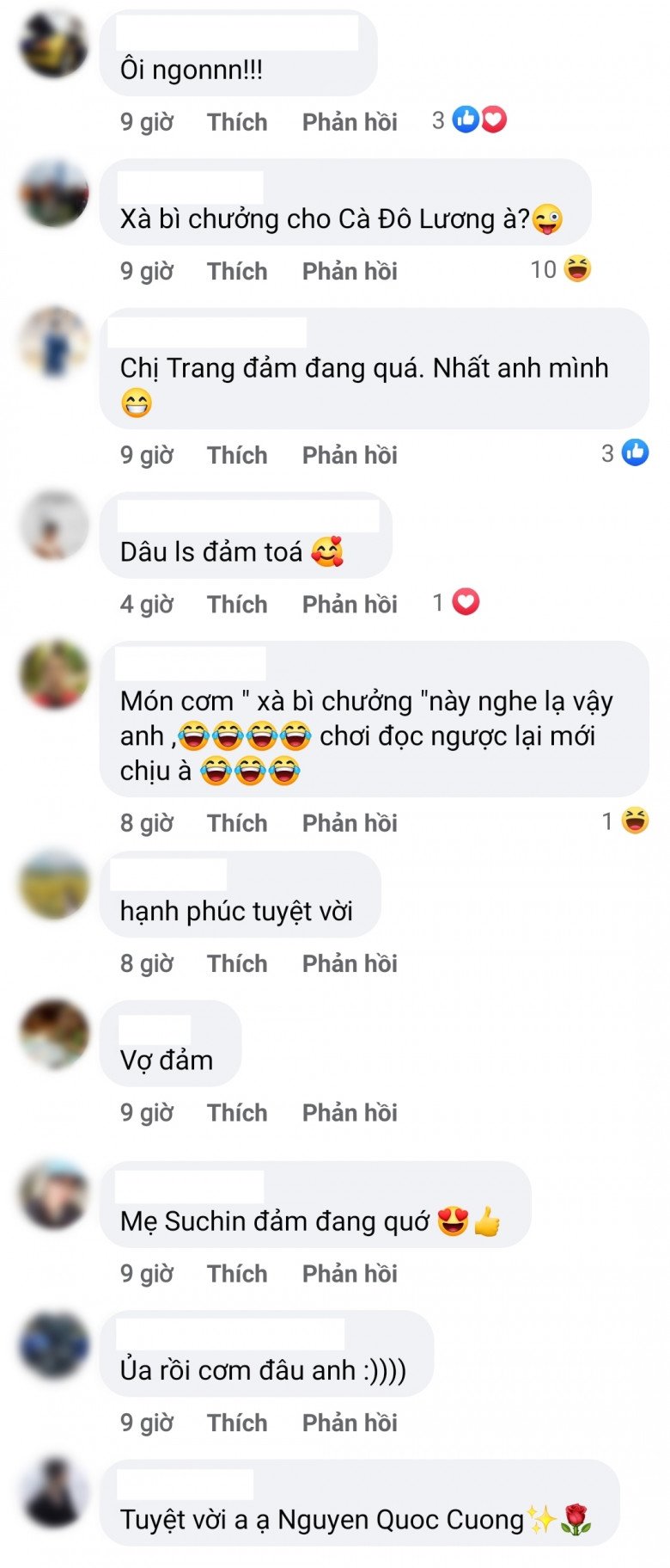 Cường Đô La đặt tên hài hước cho món ăn của vợ, câu bình luận của bạn bè càng làm mọi người phì cười - 2
