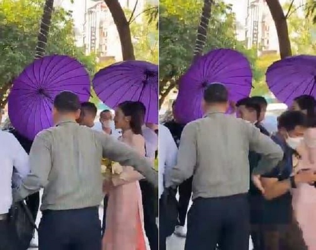 Chủ tịch Hà Nội FC đi xe 83 tỷ rước Hoa hậu, chồng Hà Tăng chạy xe sang đón dâu khiến đường phố náo loạn - 4