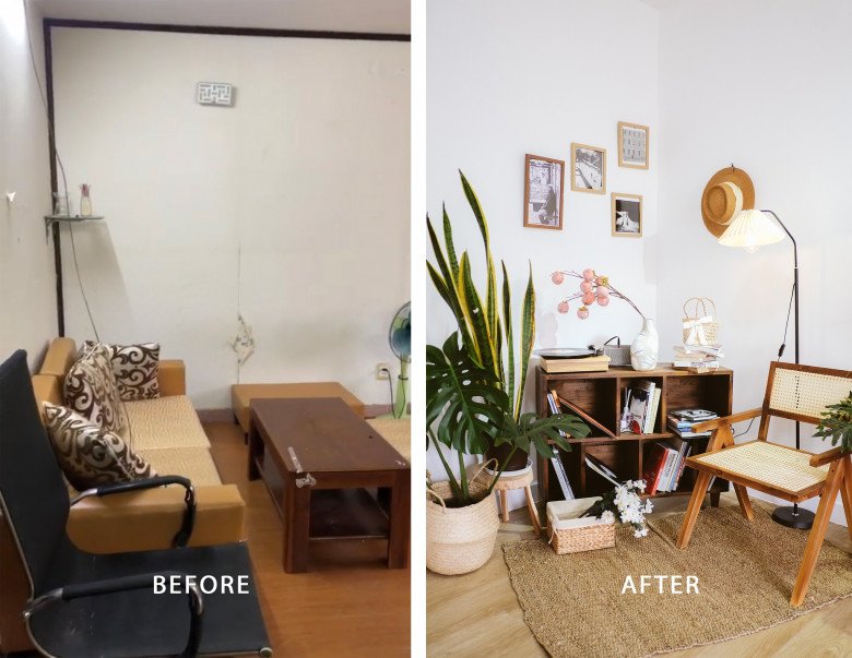 Cải tạo căn hộ cũ nứt vỡ thành nhà mới xinh lung linh, 9X được hỏi thông tin tới tấp - 5