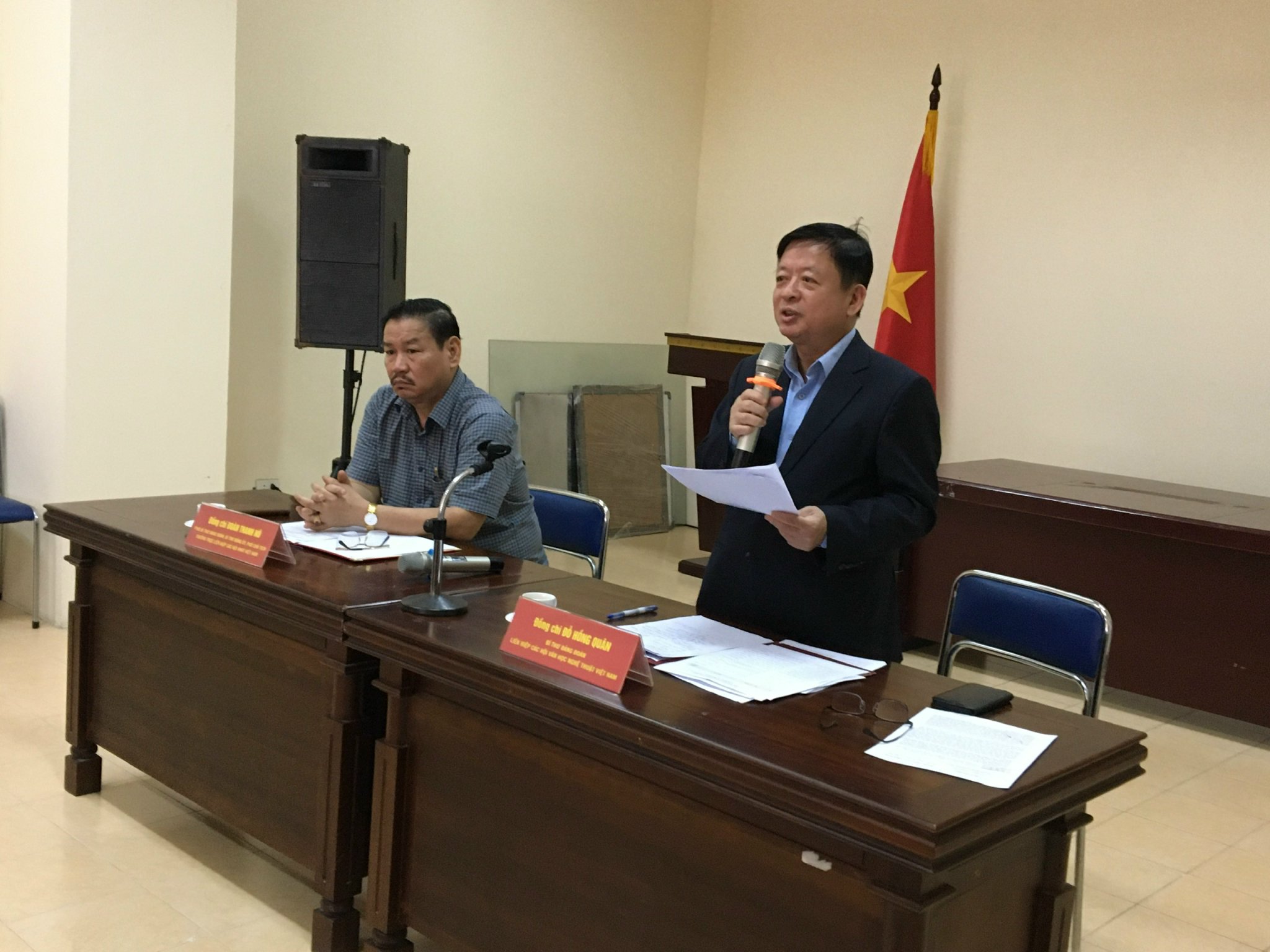 Đảng đoàn Liên hiệp các Hội Văn học nghệ thuật Việt Nam tổ chức Hội nghị giới thiệu bổ sung 2 Phó Chủ tịch Liên hiệp - 3