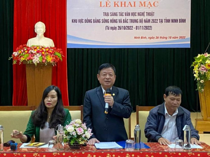 Tin liên hiệp VHNT - Lễ khai mạc Trại sáng tác tại Ninh Bình của Liên hiệp các Hội Văn học nghệ thuật Việt Nam