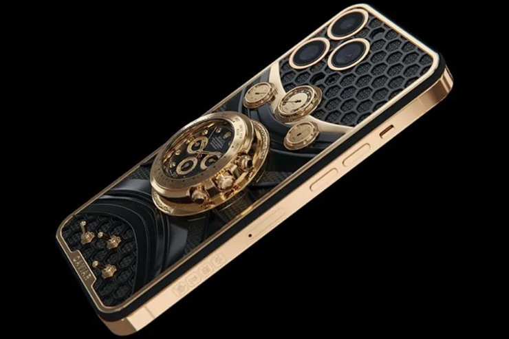 iPhone 14 Pro bằng vàng, đính kim cương, giá ngang Mercedes V-Class - 2