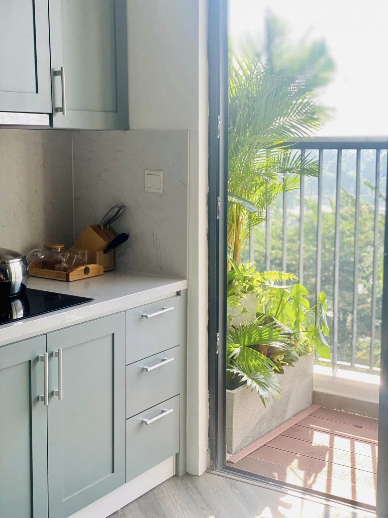 8 năm ước mơ, 30 phút chốt mua: cô vợ giờ có căn chung cư với khu bếp màu xanh đẹp như tranh - 6
