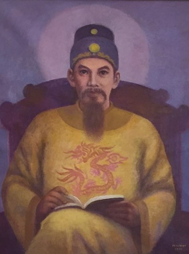 Khắc họa chân dung vua Lê Thánh Tông qua tranh sơn dầu - 1