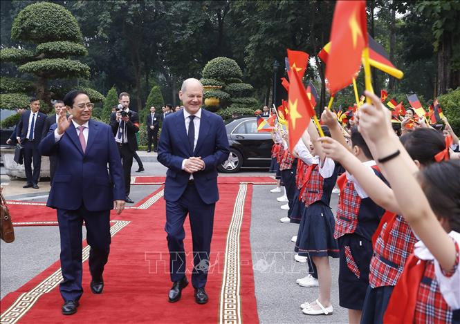 Thủ tướng Cộng hòa Liên bang Đức Olaf Scholz bắt đầu chuyến thăm chính thức Việt Nam - 3