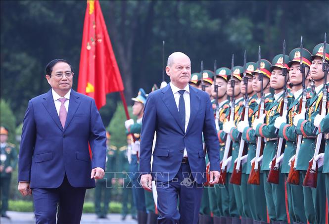 Thủ tướng Cộng hòa Liên bang Đức Olaf Scholz bắt đầu chuyến thăm chính thức Việt Nam - 4