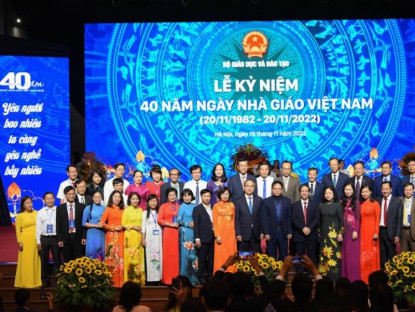 Giáo dục - Lễ kỷ niệm 40 năm Ngày Nhà giáo Việt Nam: Tôn vinh nghề cao quý nhất trong những nghề cao quý