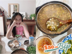 Được mẹ ca sĩ nấu món bình dân, con gái thiếu nữ MC Thành Trung nói "khoái khoái, chảy nước miếng"
