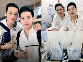 Cặp đôi đồng tính nam Hà Trí Quang - Thanh Đoàn đã đến Thái, liên tục cập nhập hành trình đón con song sinh sắp chào đời