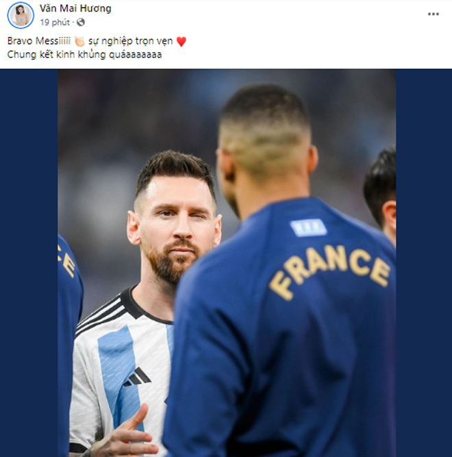 Messi cùng Argentina vô địch sau chung kết "điên rồ": Sao Việt không kìm nổi cảm xúc - 7