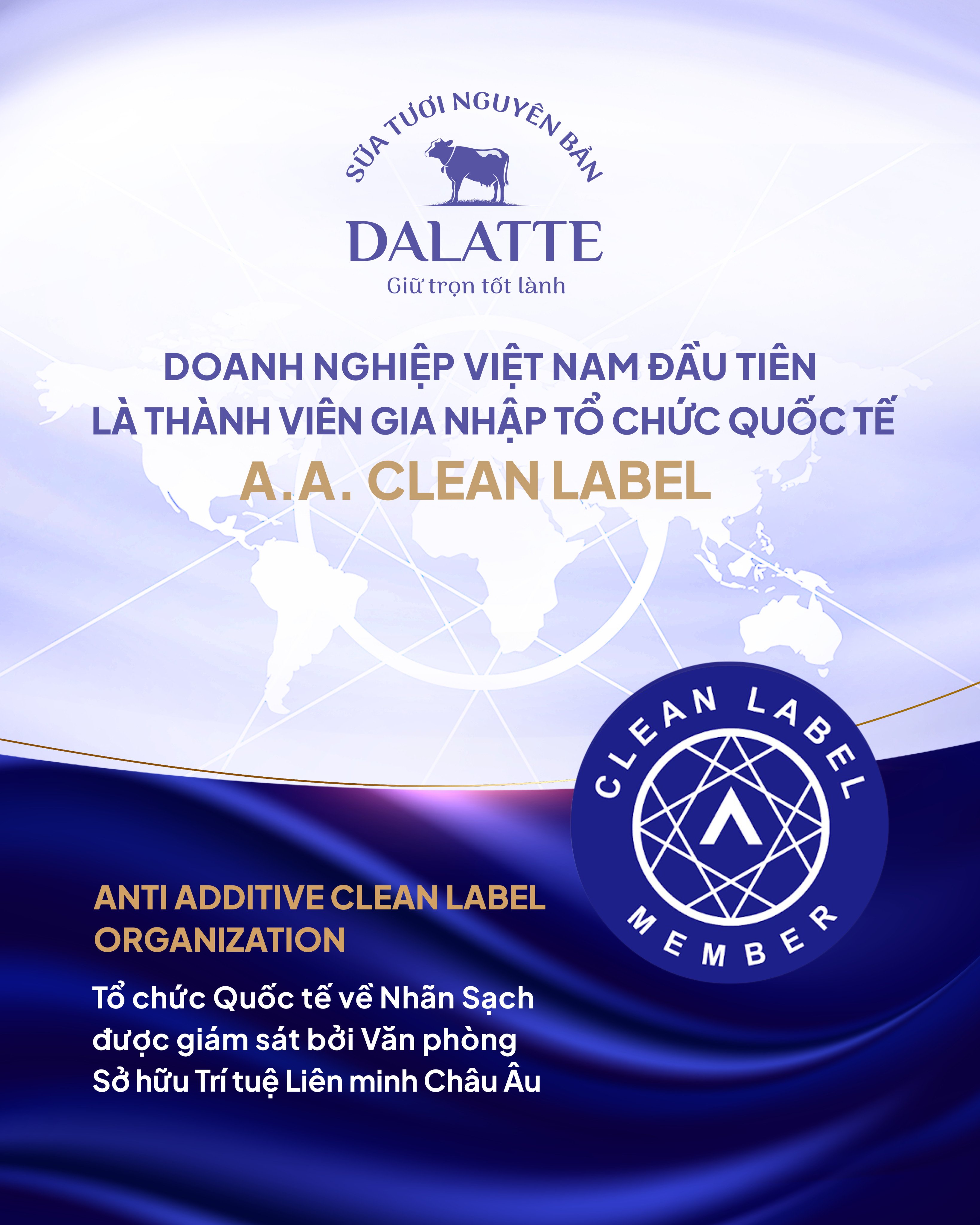 DALATTE - Doanh nghiệp Việt Nam tiên phong là thành viên của Tổ chức A.A. Clean Label - 1